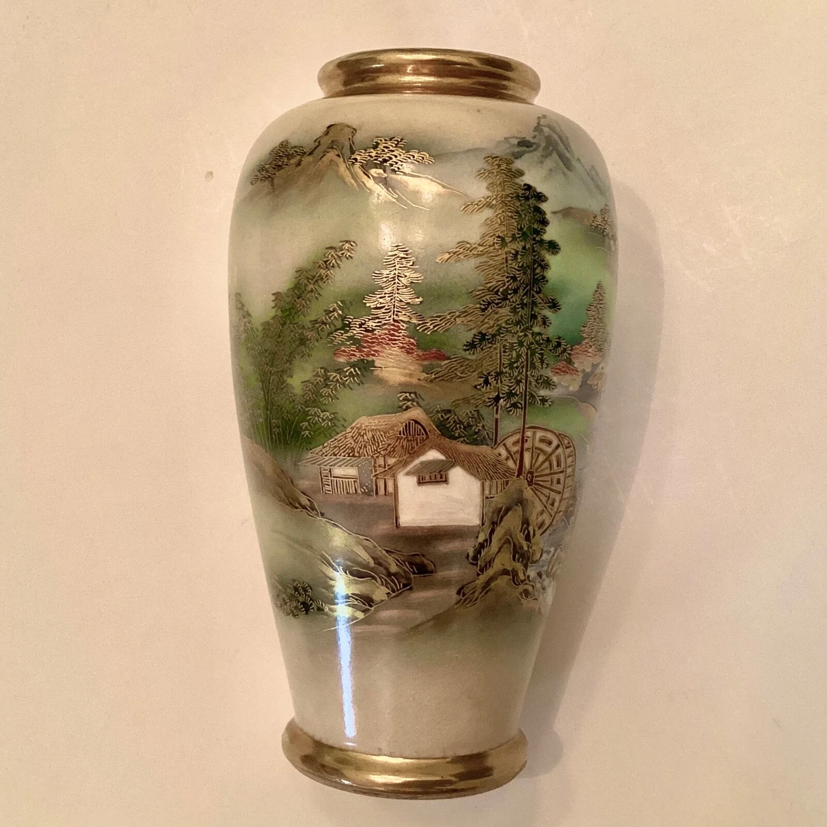陶瓷多色后1940 年日本花瓶| eBay