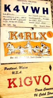 22 QSL Cards Amateur Ham Radio 1957 - 2012 | eBay