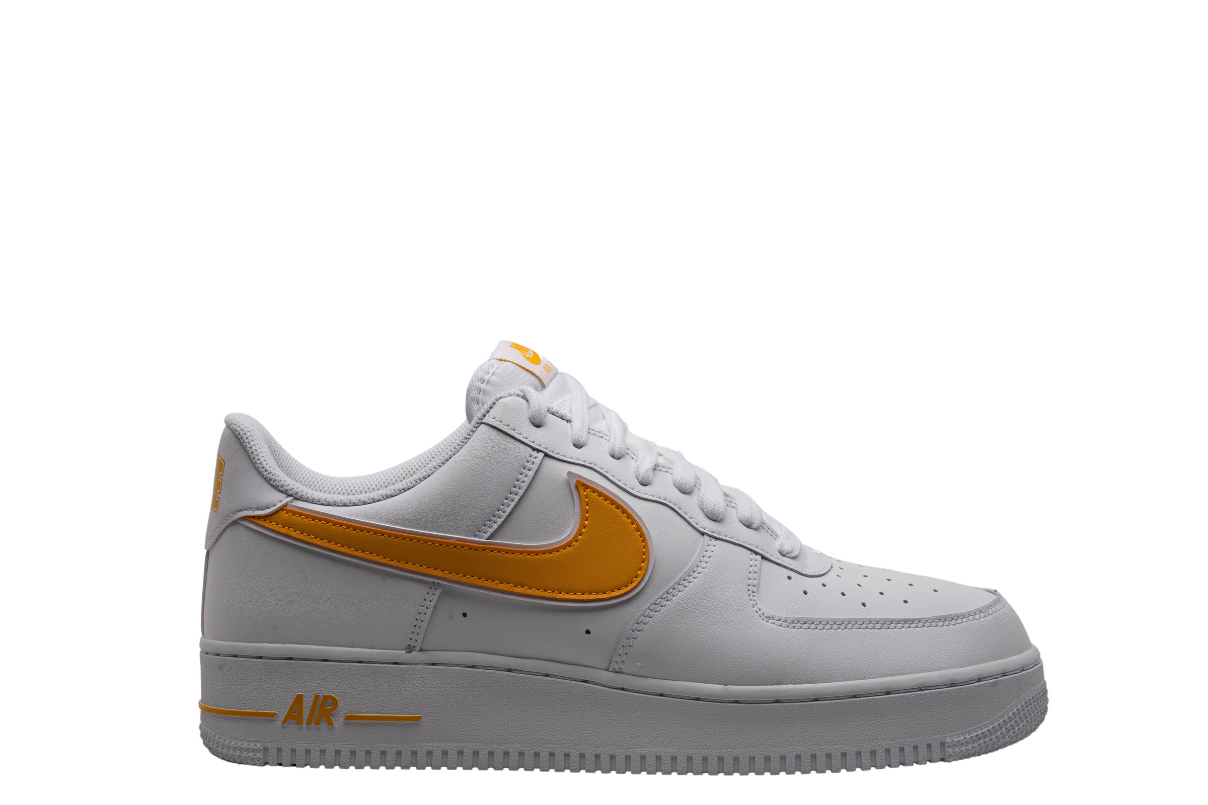 Nike Air Force 1 07 Trainers Univ Blue White Metallic Gold - Nike