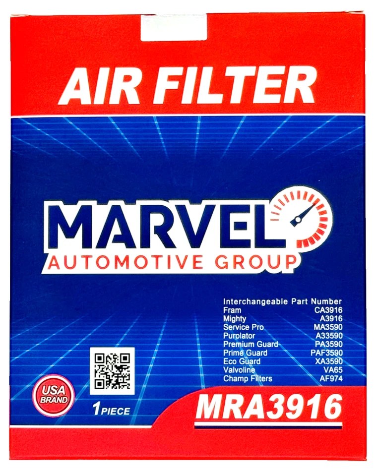 Marvel Engine Air Filter MRA3916 (25098845) for Chevrolet Cavalier 1992-2005 - Image 2 of 4