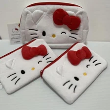 Korea Daiso Limited Hello Kitty Pouch 3-Piece Set