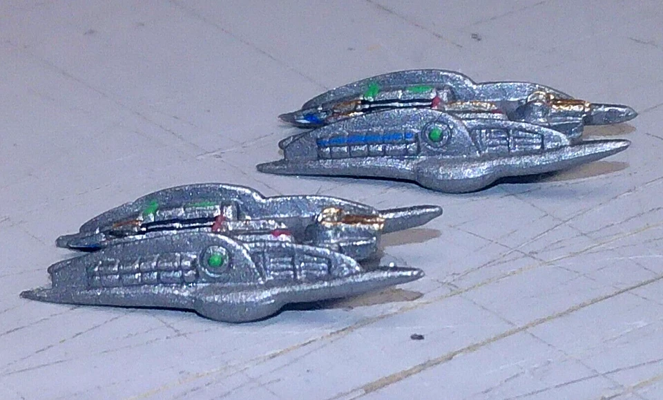 BATTLESTAR GALACTICA THE GAME CYLON HEAVY RAIDER SET #2 (FFG, PLASTIC, PAINTED) - Image 3 of 4