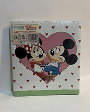Disney Mickey  Minnie Hearts 60 Pg Photo Album Scrapbook Vintage 1989 Holson Co