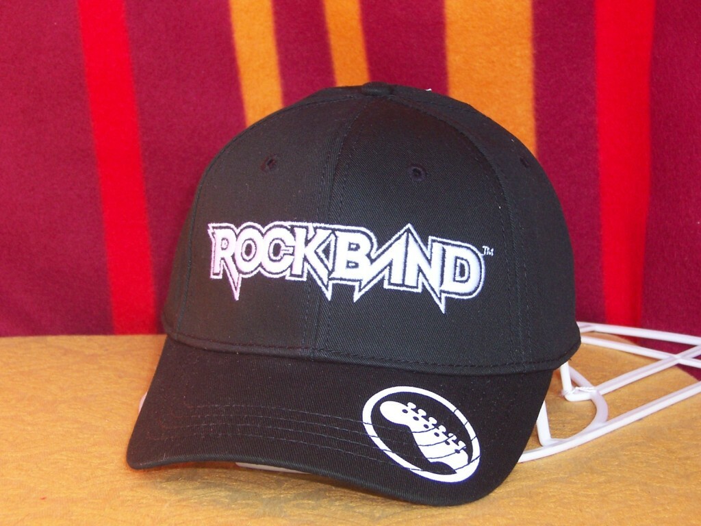 RockBand HAT Baseball Snapback CAP Black OSFA Video Game Harmonix Rock Band  NWT
