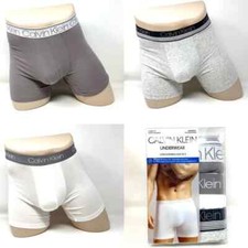 Calvin Klein 3 Pack Mens Size NB2730907 Cotton Stretch Gray White CK Boxer Brief