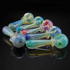 4 inch Handmade Thick Mini Classic Color Changing Smoking Bowl Glass Pipes