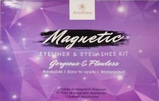 2 Tubes Of Magnetic Eyeliner & 10 Pairs Of Magnetic Eyelashes Kit New