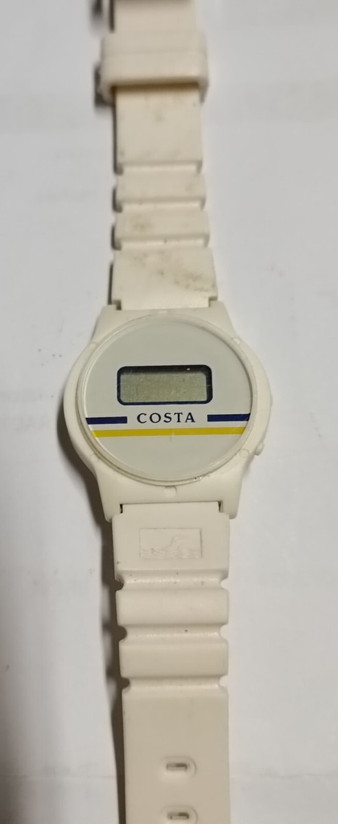 Orologio Vintage Costa Crociere Caucciu Bianco