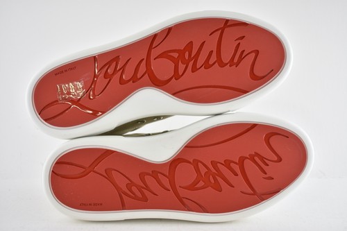 Christian Louboutin Simplerui Flat Beige White Bianco Canvas Low Top Sneaker 36 - Picture 12 of 12