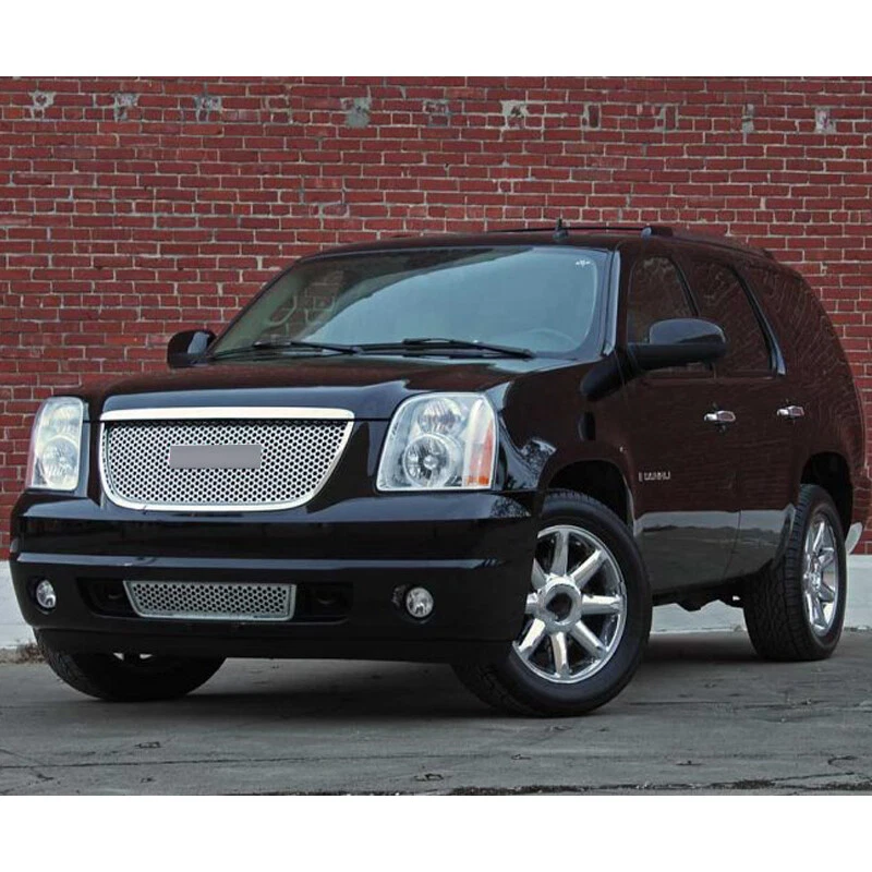 Front Bumper Hood Upper Grill Trim Molding Chrome Fit GMC Yukon Denali 2007-2014 Foto 2 de 4