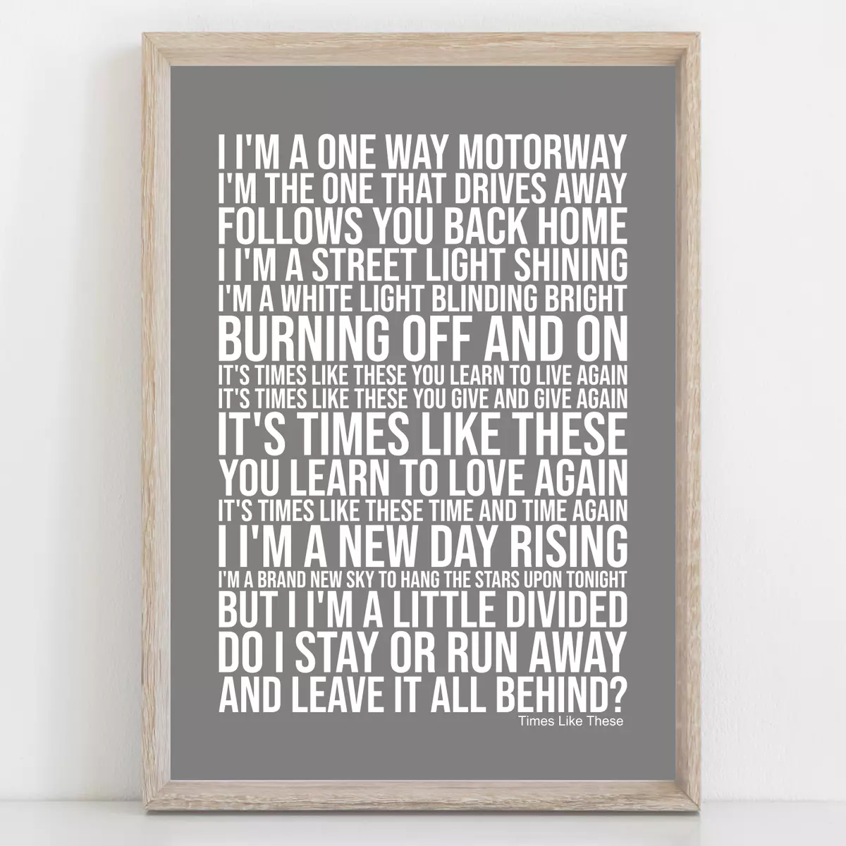 Foo Fighters Lyrics Posters for Sale