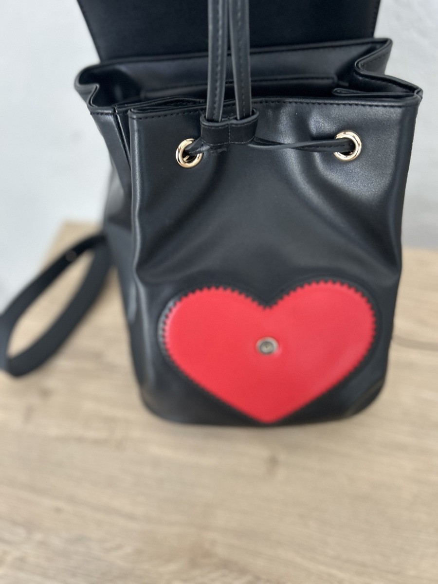 バッグ engbrox elin heart nylon backpack New Love Moschino Red Heart Bucket Backpack | eBay