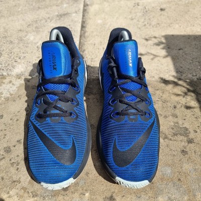 Nike Air Max Infuriate II Mid UK Größe 6 blau/schwarz Basketball Turnschuhe Schuhe