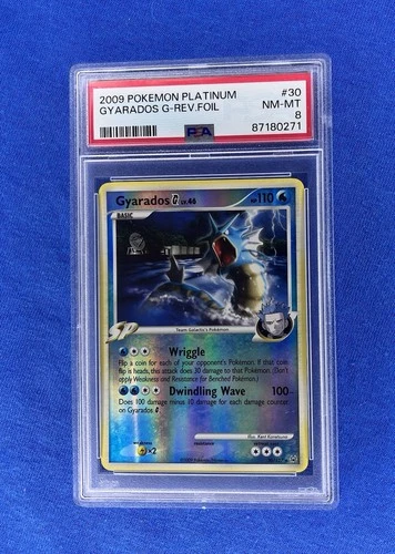 2009 Pokémon Platinum Gyarados G-Rev Foil 30/127 PSA 8