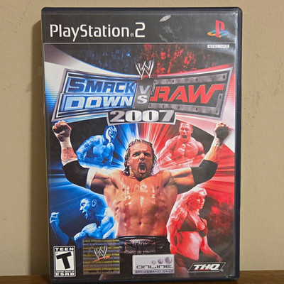 WWE SmackDown vs. Raw 2007 (Sony PlayStation 2, PS2) THQ 2007 NTSC-U/C T