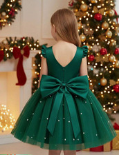 Vestido Verde Elegante Para Ni a de Princesa Fiesta Quinces Bodas y Cumplea os