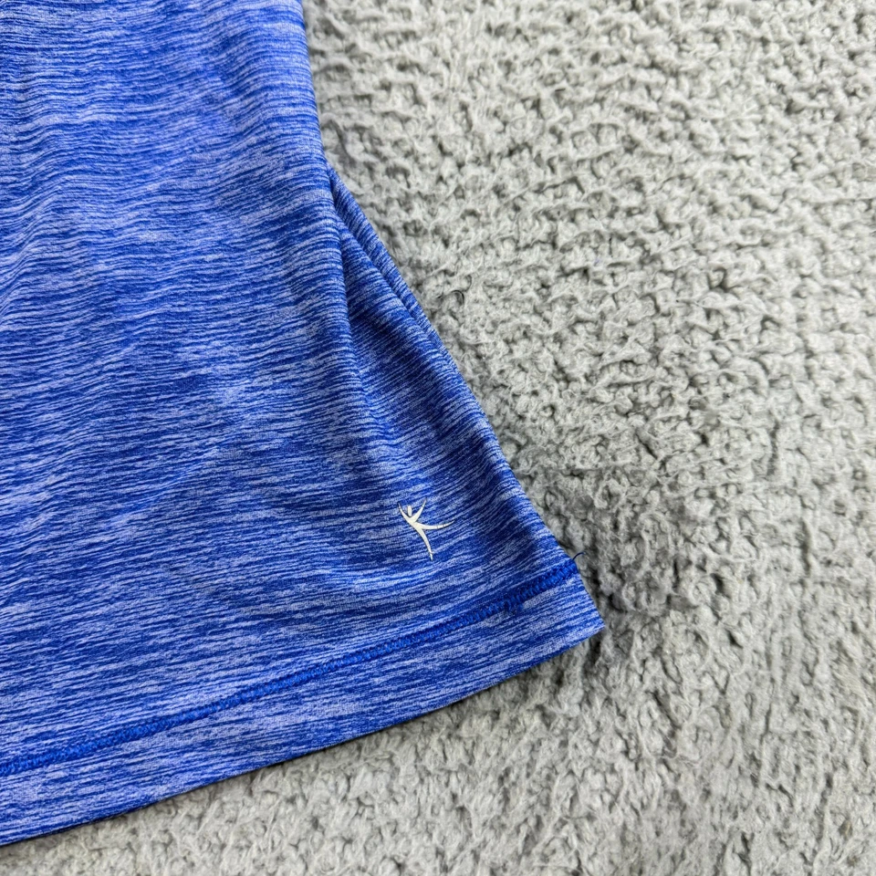 Camiseta sin mangas deportiva Danskin azul brezo para mujer sujetador incorporado en L gimnasio atlético yoga correr Foto 2 de 4