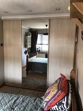 Sliding Wardrobe Doors Glass Mirror And Wood Effect