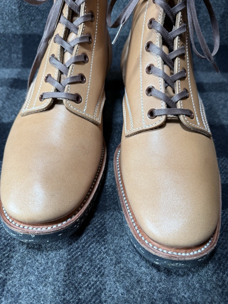 Clinch Yeager Boots - CN-S Last - US 8 - Natural Gustave Cowgide