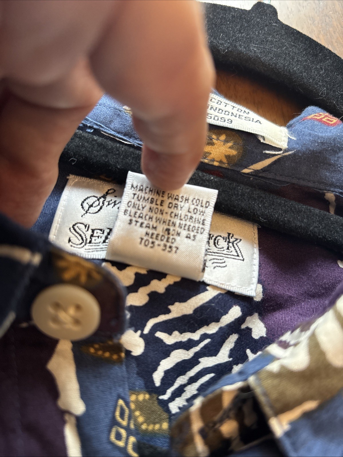 Mens   Sears  multicolor abstract   Button Cotton… - image 12