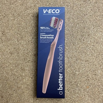 V-ECO Toothbrush VMax/Arc Rose  Gold Replacement Brush Head System FREE SHIPPING