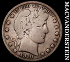 1910-S Silver Barber Half Dollar-Semi Key Better Date No Reserve #i4607