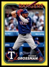 2024 Topps Update Yellow #US11 Robbie Grossman Texas Rangers