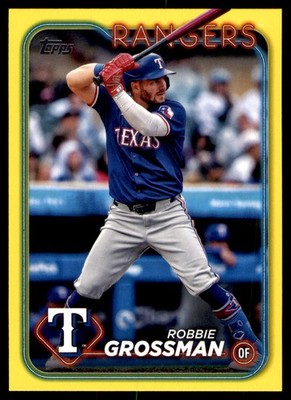 2024 Topps Update Yellow #US11 Robbie Grossman Texas Rangers