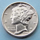 1944-P Mercury Dime Full Bands - Lustrous - BU GEM - High MS Grade