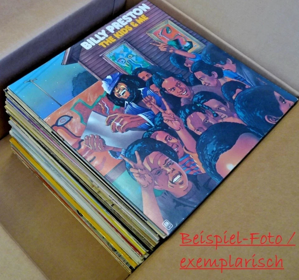 Schallplatten Konvolut 50-60 LP´s im Karton, Überraschungskiste mit gem. Genres - Bild 4 von 4