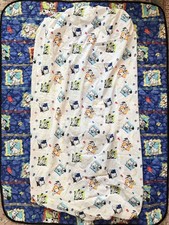 Vintage Disney 101 Dalmatians Playful Pups Quilted Toddler Blanket  Sheet set