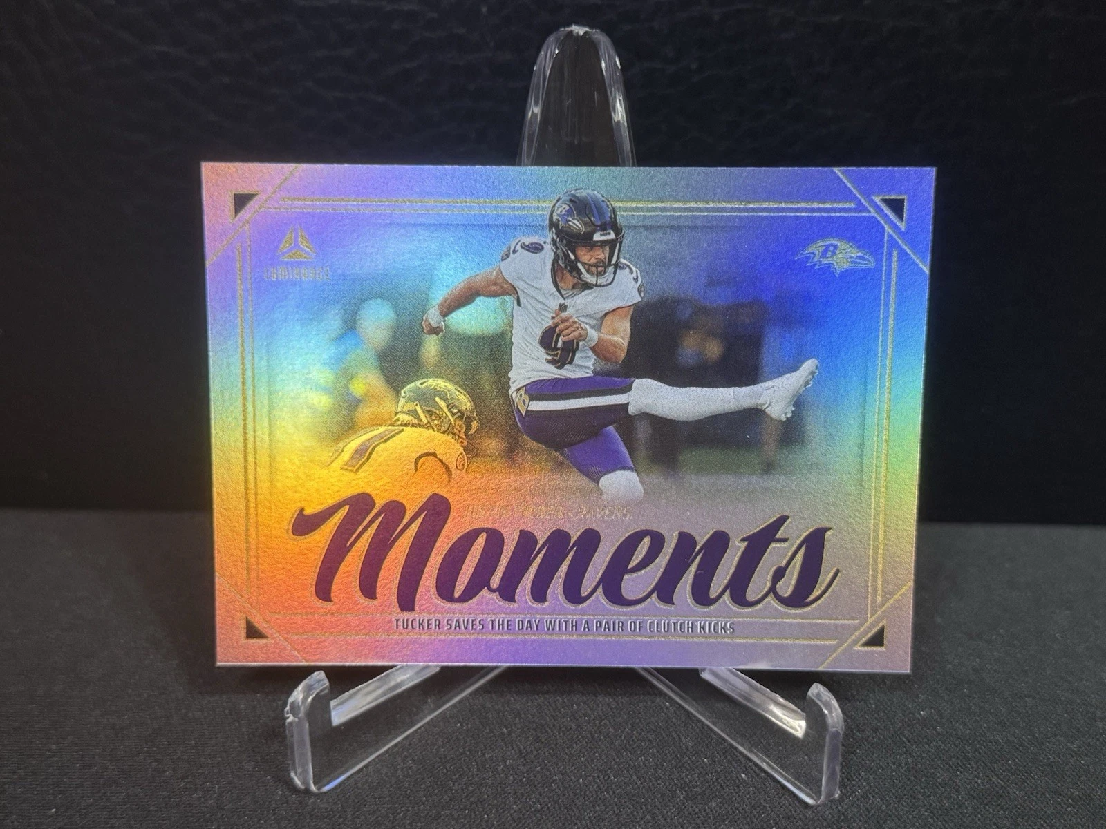 2025 Panini Luminance Justin Tucker Moments Case Hit Ravens