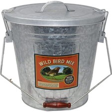Audubon  Woodlink 25253 Rustic Farmhouse Seed Storage Bucket with Scoop - Ga...