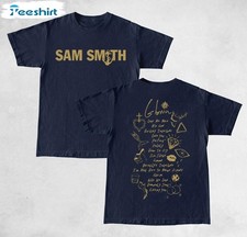 2 Sides Sam Smith Gloria World Tour 2023 NAVY Shirt S-5XL Reprint HT791