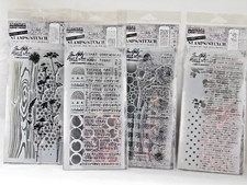 Tim Holtz Stamps/Stencils Stampers Anonymous Mixed Media Lot Of 4 Lot E
