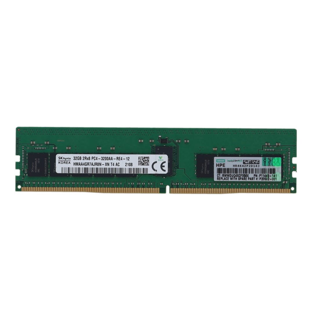 HP P07644-B21 32GB 2Rx8 PC4-25600AA-R (DDR4-3200MHz) RAM - 1yr Wty