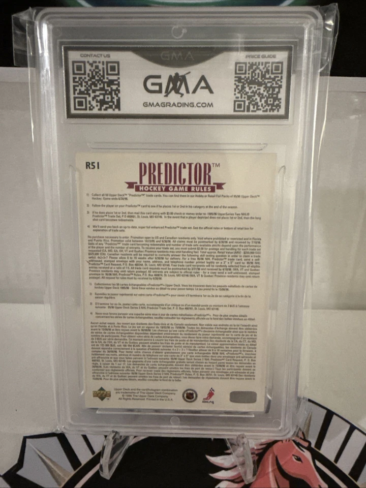 1995-96 Upper Deck Retail Award Predictor Wayne Gretzky #R51 Redemption NM-MT 8 - Image 2 of 2