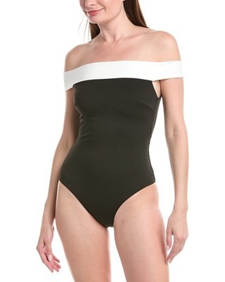 Milly Solid Off The Shoulder One-Piece Women's