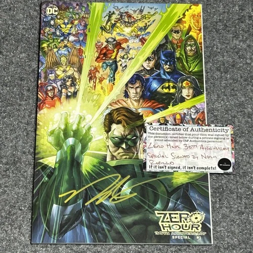 DC Comics Zero Hour 30th Anniversary Special #1 Signed COA Green Lantern Cover