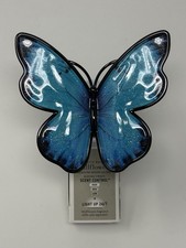NEW Bath Body Works Blue Butterfly Light Up Wallflower Plug In Holder