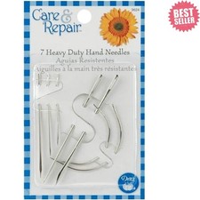 7-Pack Heavy Duty Sewing Needles - Assorted Sizes for Upholstery Crafts