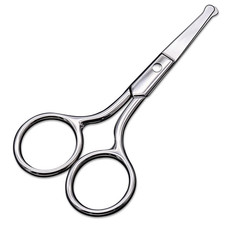 Small Scissors with round Tip Design - Professional Grooming for Hair, Eyelashes