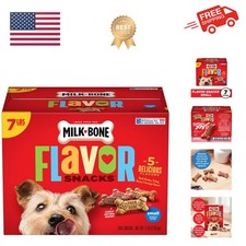 Flavor Snacks Small Dog Biscuits, Flavored Crunchy Dog Treats, 7 Pound Box