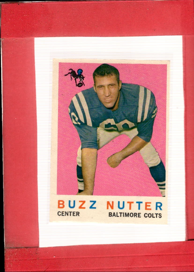 1959 Topps #78 Buzz Nutter EX/NM RC Rookie Colts ID:72517