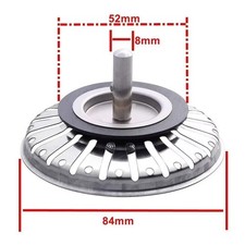 Premium Stainless Steel Replacement Kitchen Sink Drain Waste Plug Strainer 84mm