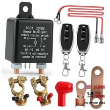 Remote Battery Disconnect Switch 12V, 200A Remote Control Battery Kill Switch,