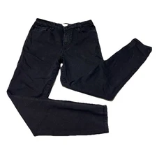 Good American Womens Size 14/32 Good Waist High Rise Skinny Stretch Black Jeans