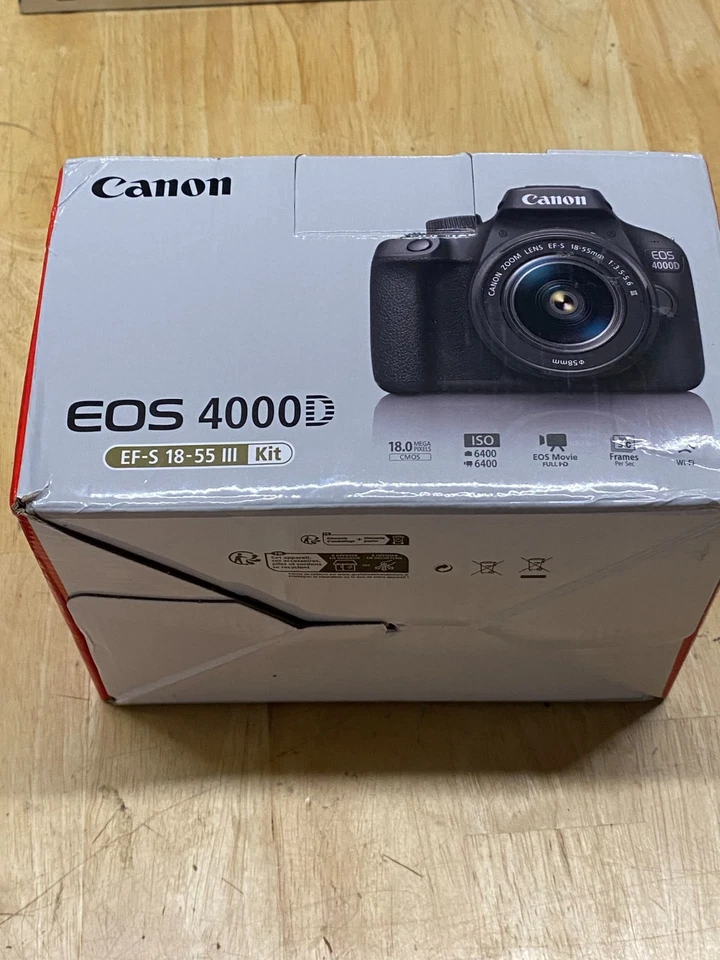 Canon EOS 4000D DSLR Camera EF-S 18-55 mm f/3.5-5.6 III Lens - Image 3 of 3