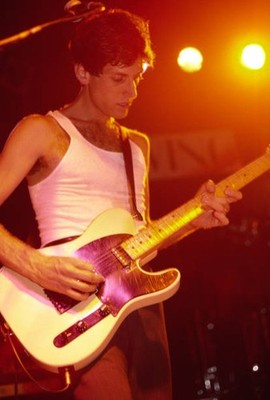 Jack Sherman of the group Red Hot Chili Peppers plays guitar onsta- Old Photo 1