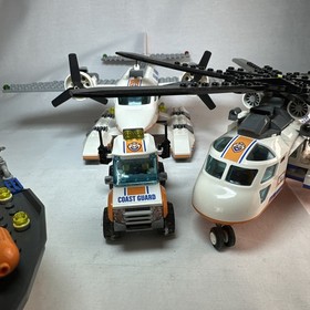 LEGO City Coast Guard Lot Boat Helicopter Plane Truck Bundle Vehicles
